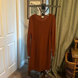 Long sleeve sweater dress